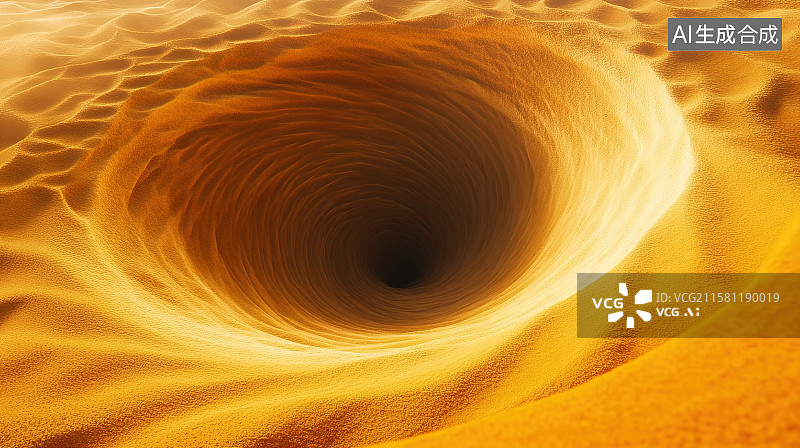 【AI数字艺术】沙漠沙尘暴漩涡流沙荒漠质感纹理背景图片素材