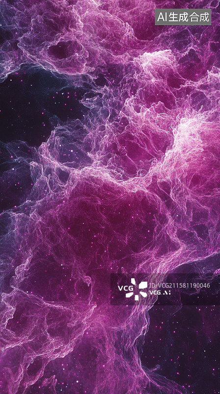 【AI数字艺术】紫色梦幻星云宇宙质感纹理背景图片素材