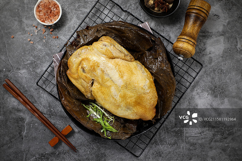 叫花鸡荷叶鸡图片素材