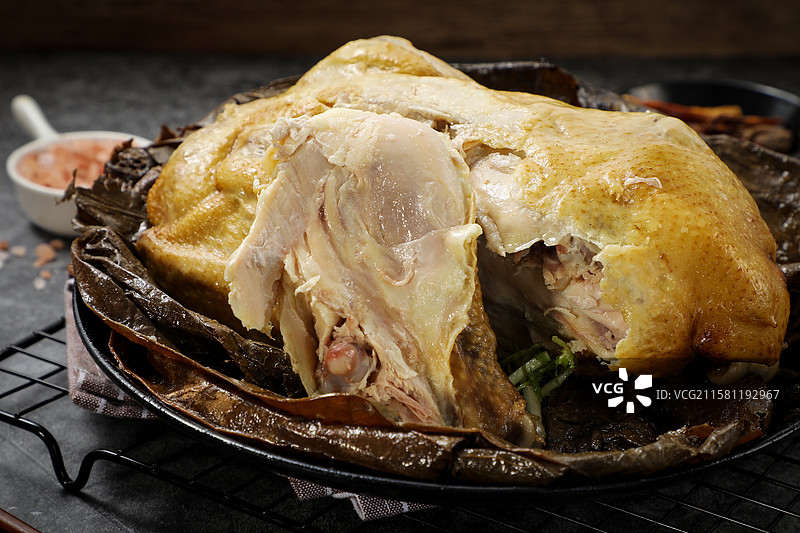 叫花鸡荷叶鸡图片素材