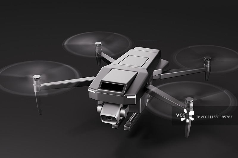 三维渲染的科技感无人机飞行器图片素材