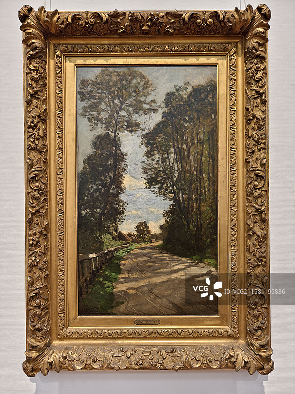 克劳德·莫奈 (1840年-1926年) 林荫道（圣西梅翁农场道路） 1864年 油彩、画布图片素材