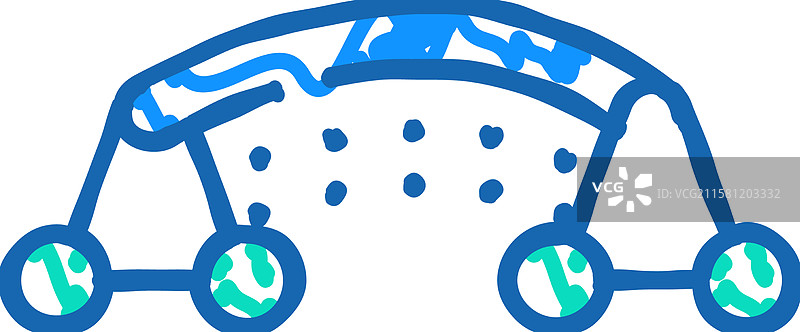 灌溉设备图标涂鸦图片素材