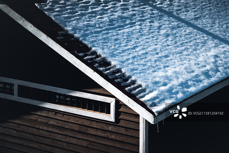 冬日屋檐图片素材