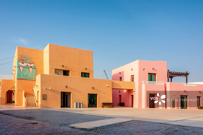 亚洲中东卡塔尔多哈米纳小镇图片素材