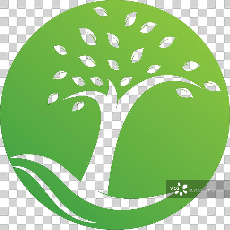 树木图标标志模板图片素材
