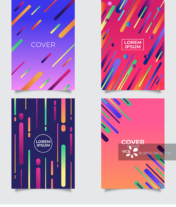 几何风格的封面模板合集图片素材