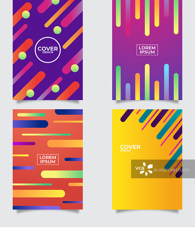 几何风格的封面模板合集图片素材
