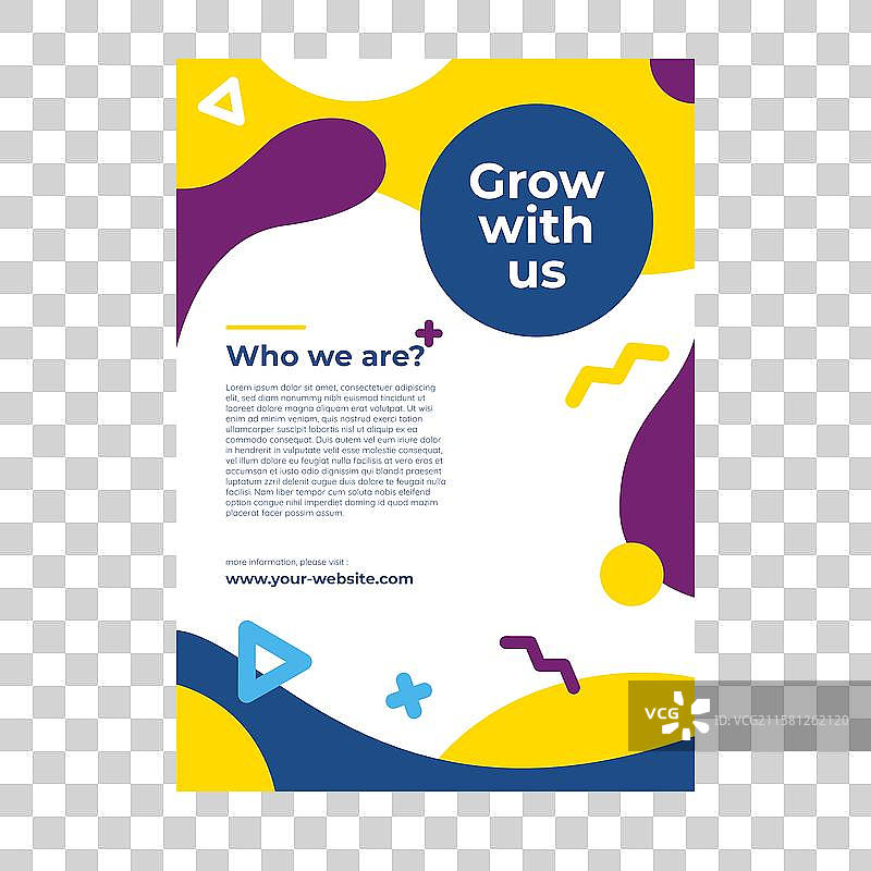 现代抽象传单模板图片素材