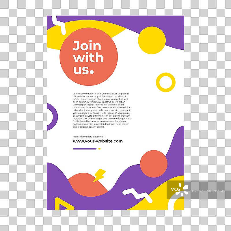 现代抽象传单模板图片素材