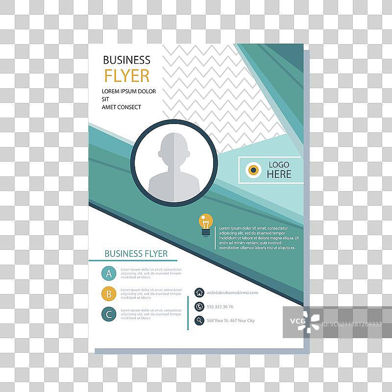 现代商业宣传单设计图片素材