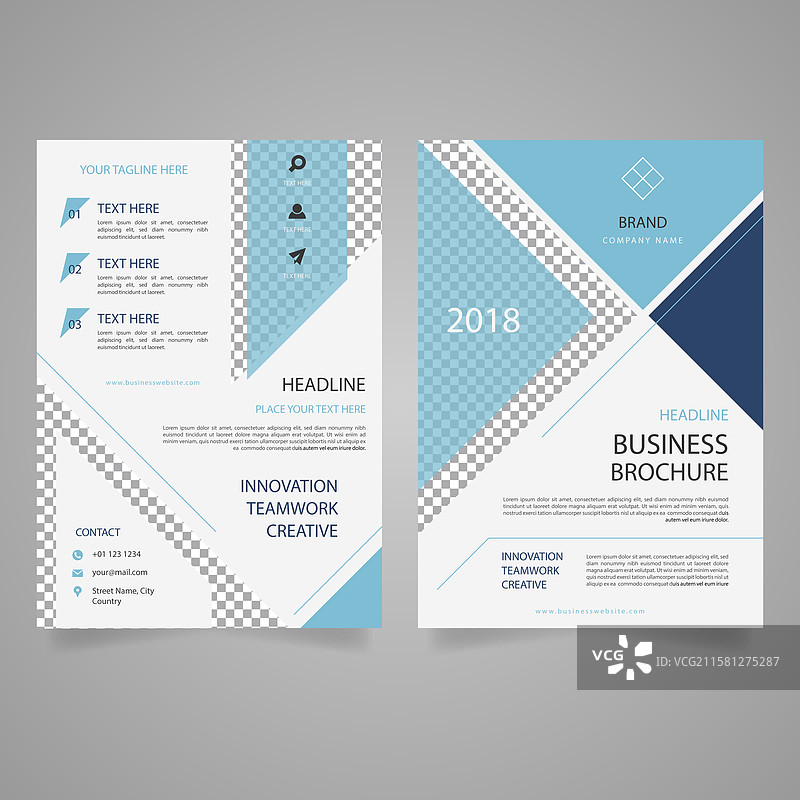 抽象商业宣传册图片素材