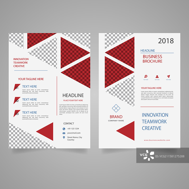 抽象商业宣传册图片素材