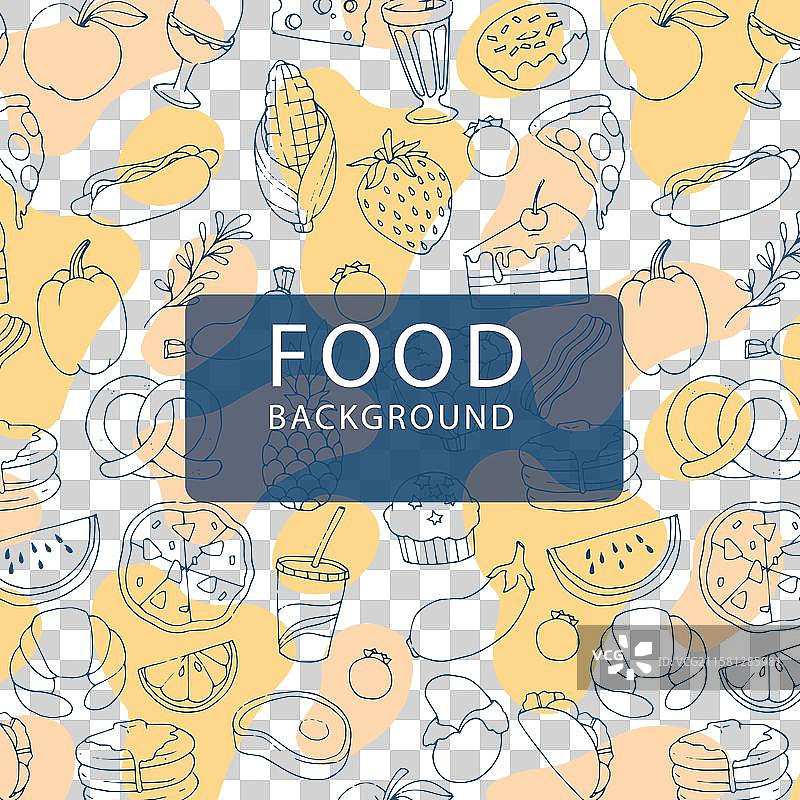 手绘食品背景图片素材