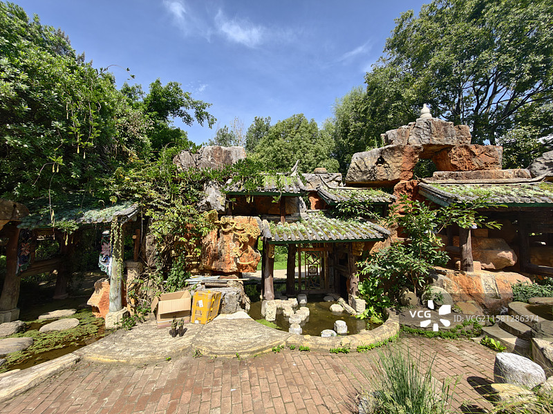 大理苍山植物园风景图片素材