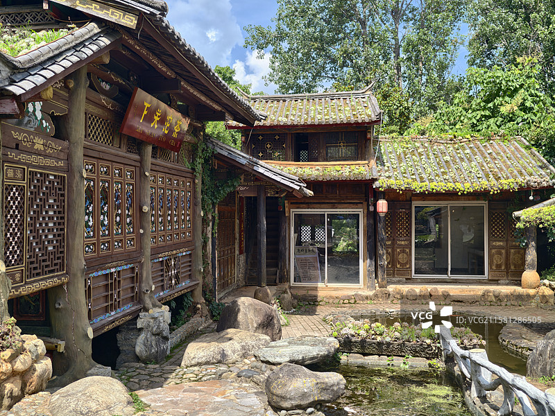 大理苍山植物园风景图片素材