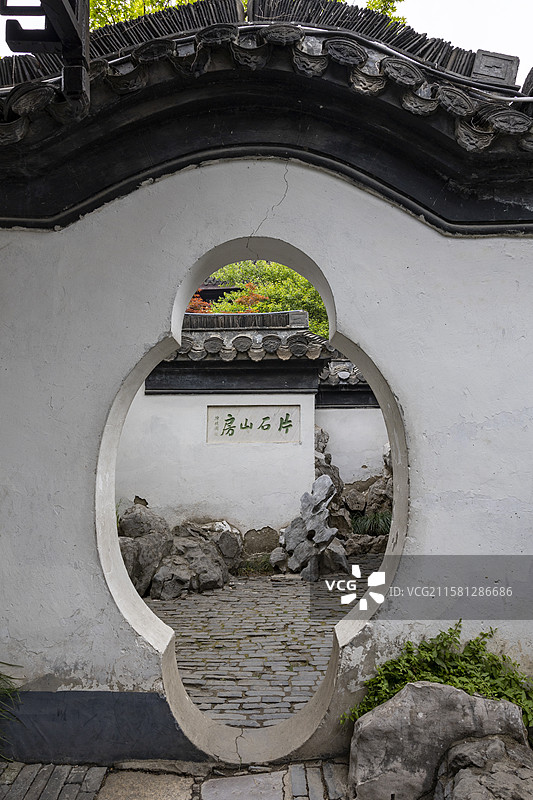 江苏扬州何园片石山房图片素材