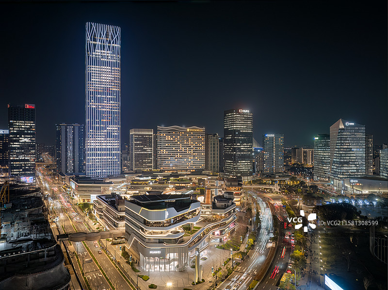 上海浦东前滩风光图片素材