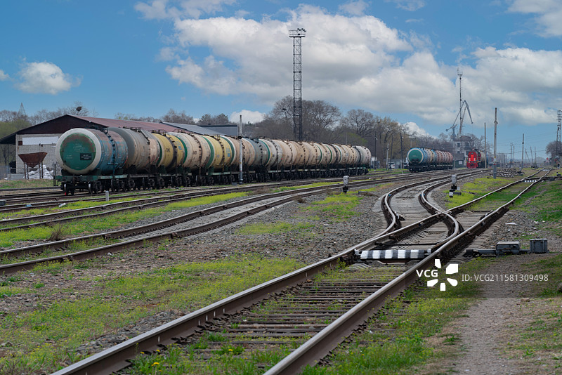 俄罗斯铁路编组站图片素材