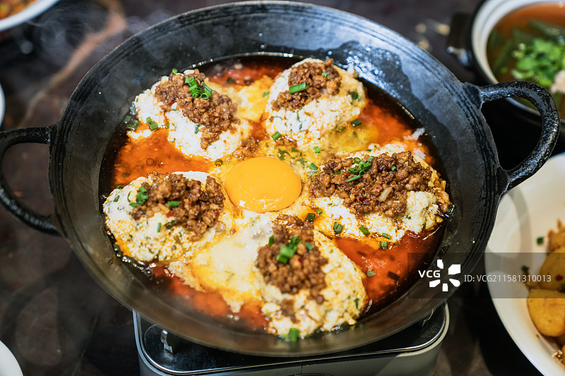 湖北地方特色美食恩施合渣（张关合渣）图片素材