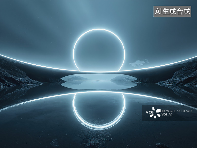【AI数字艺术】未来之光图片素材