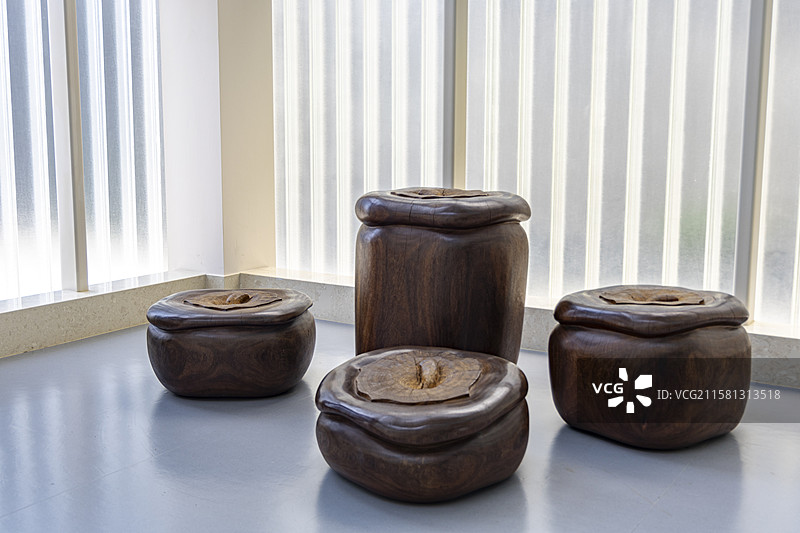 禅意木质收纳之境图片素材