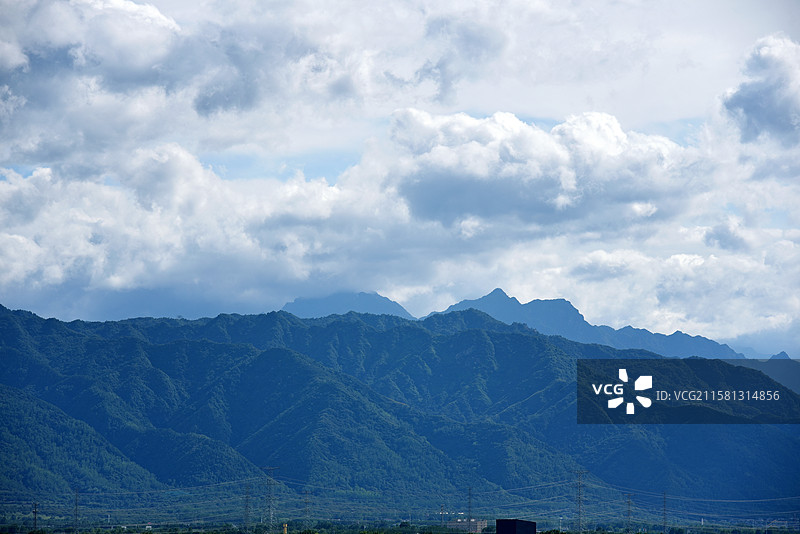 长安南望秦岭图片素材