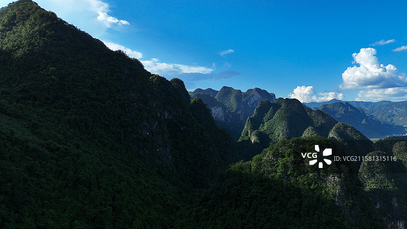 广西河池市天峨县夏日风光图片素材