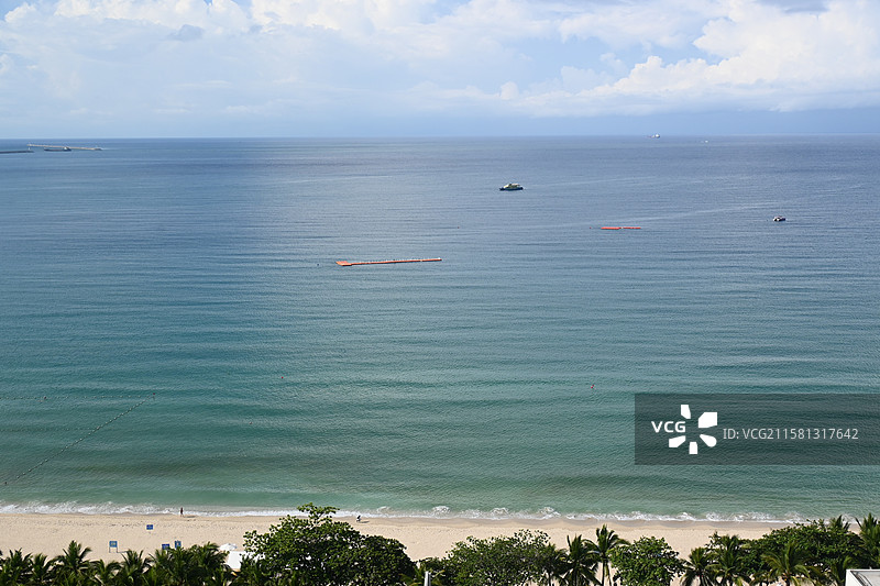 三亚大东海-蓝绿色大海图片素材