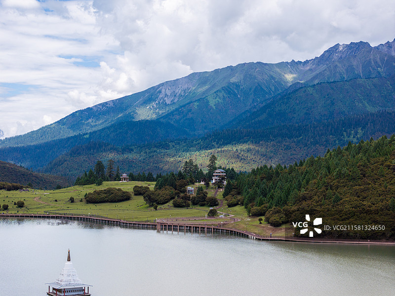 鲁朗的夏天航拍照片图片素材