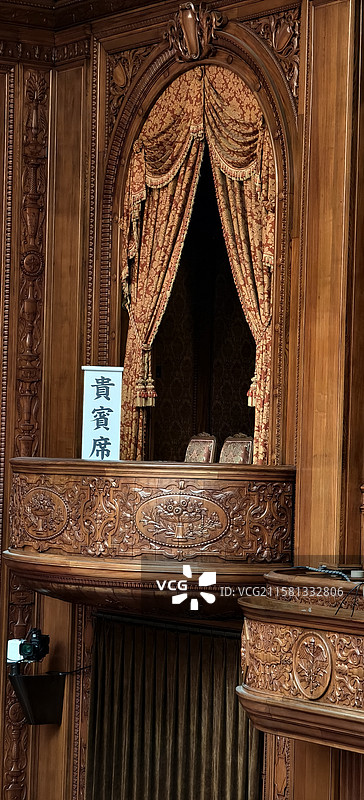 日本国会参议院～会议大厅贵宾席图片素材