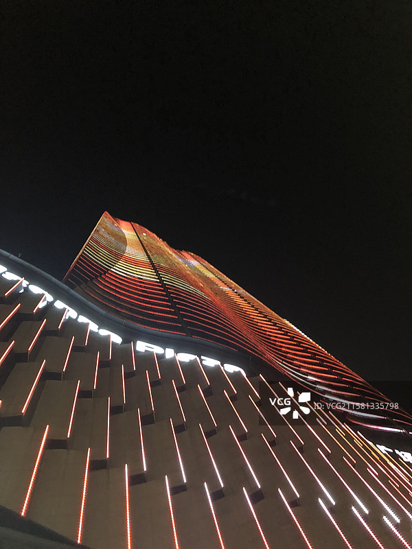 晚上的长沙海信广场图片素材