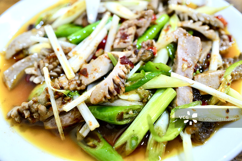 川菜著名菜式火爆腰花图片素材