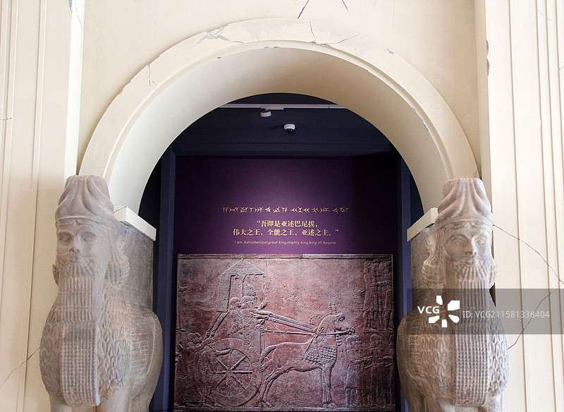 苏州博物馆：大英博物馆藏亚述文物珍品展 —— 亚述之王：亚述巴尼拔图片素材