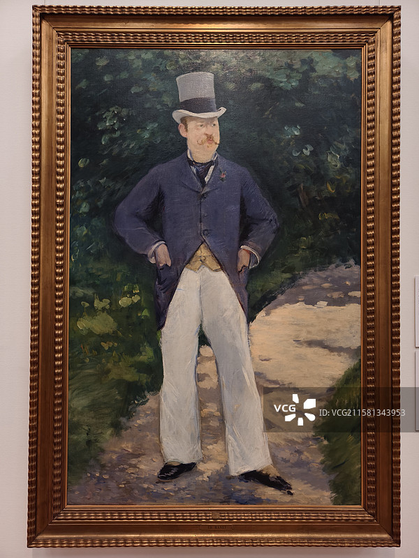 爱杜尔·马奈(1832年-1883年) 布朗先生的肖像 1879年左右 油彩、画布图片素材