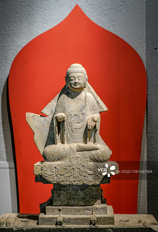 山东诸城博物馆之北齐僧济本造像图片素材