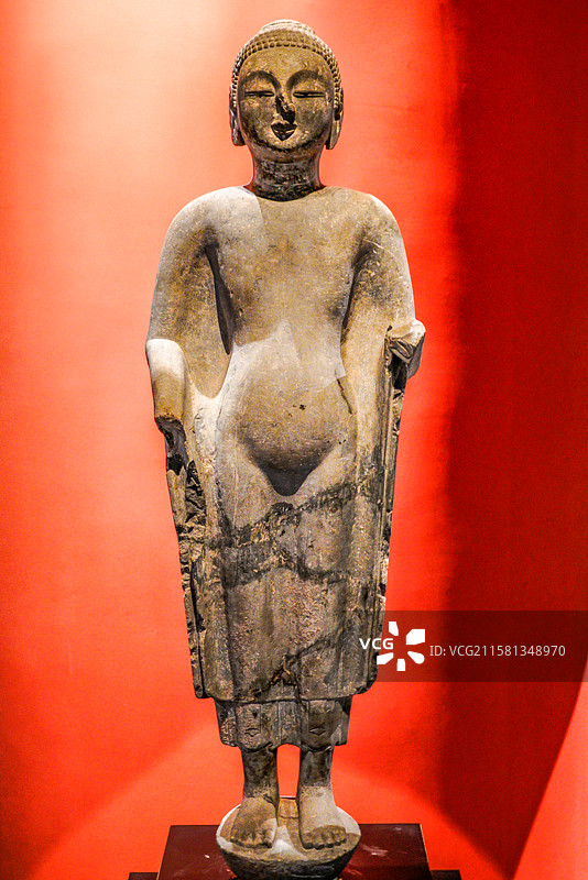 山东诸城博物馆之北齐圆雕菩萨立像图片素材