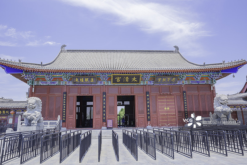 河南省鹿邑县太清宫镇老子故里太清宫--2001年为全国重点文物保护单位图片素材