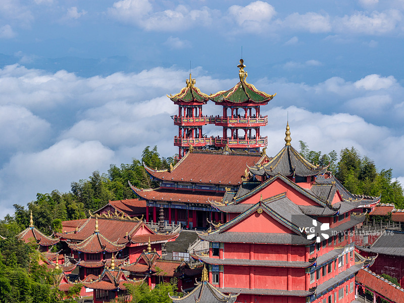 四川宜宾蜀南竹海龙吟寺图片素材