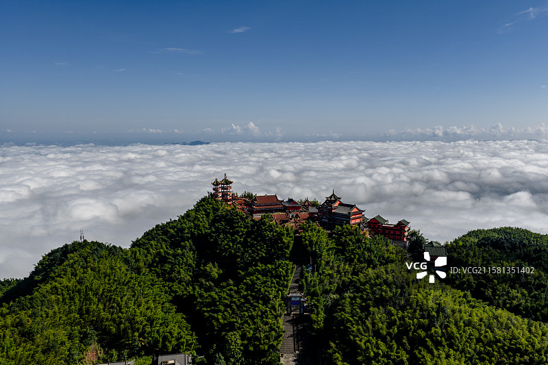 四川宜宾蜀南竹海龙吟寺图片素材