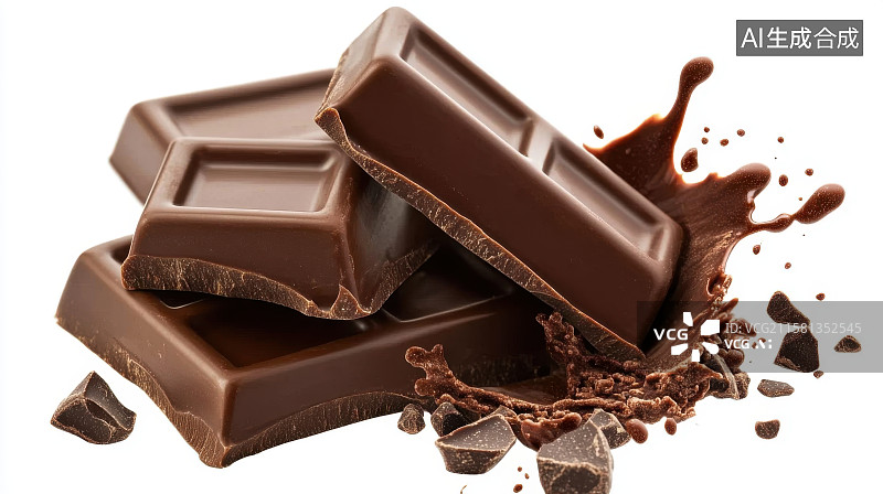 【AI数字艺术】巧克力甜品可可粉丝滑背景图片素材