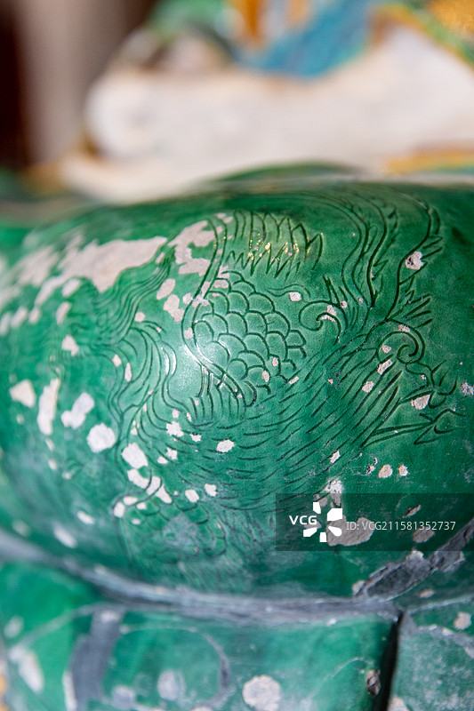 故宫慈宁宫雕塑馆雕刻细节图片素材