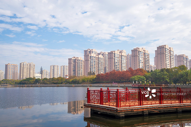 泉州泉港区锦绣湖文化公园图片素材