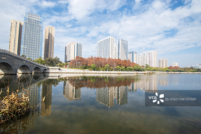 泉州泉港区锦绣湖文化公园图片素材