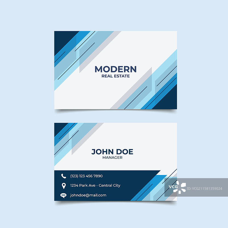 抽象商务名片模板图片素材