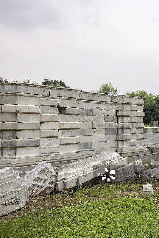北京圆明园西洋楼遗址图片素材