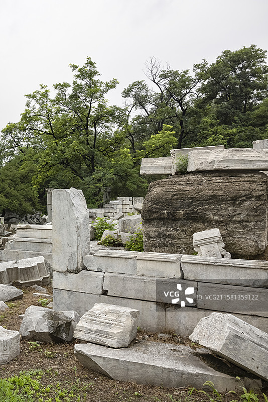 北京圆明园西洋楼遗址图片素材