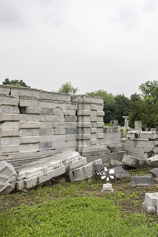 北京圆明园西洋楼遗址图片素材
