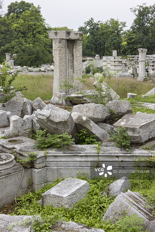北京圆明园西洋楼遗址图片素材