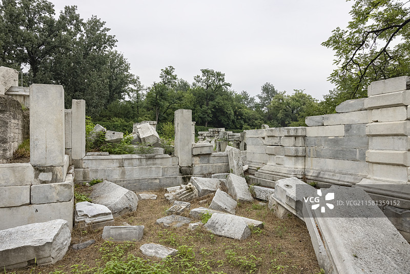 北京圆明园西洋楼遗址图片素材